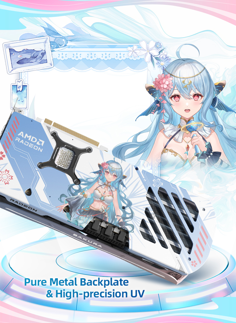 YESTON RX 9070 XT-16G D6 Sakura Atlantis